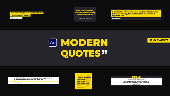 VideoHive Modern Quotes 39150736