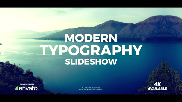 VideoHive Modern Typography Slideshow 20135040