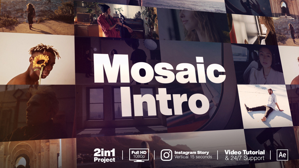 VideoHive Mosaic Intro 31496131