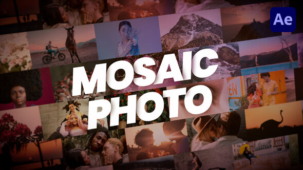 VideoHive Mosaic Photo Reveal 33178387