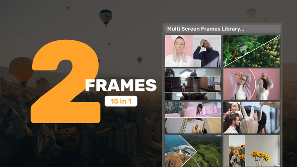 VideoHive Multi Screen Frames Library - 2 Frames 39216160