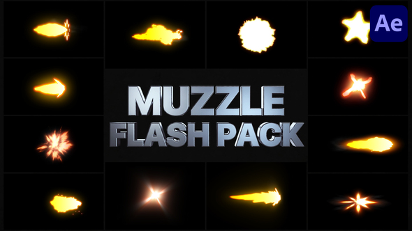 VideoHive Muzzle Flash Pack 03 | After Effects 31835571
