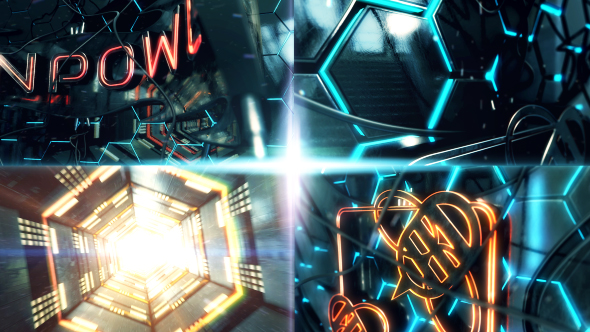 VideoHive Neon Power Logo Opener 16273895
