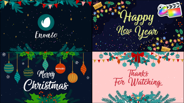 VideoHive New Year Greetings Slideshow | FCPX 34825029