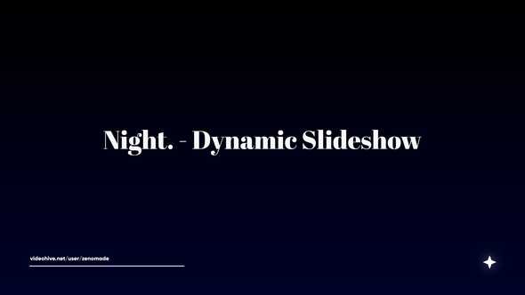 VideoHive Night. - Dynamic Slideshow 39180287