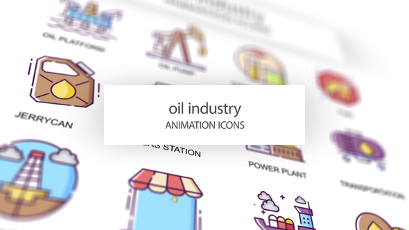 VideoHive Oil industry – Animation Icons 31339556