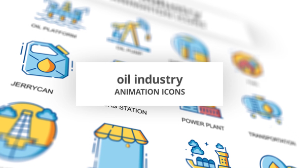 VideoHive Oil industry - Animation Icons 32096805