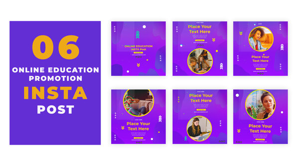 VideoHive Online Education Promotion Instagram Social Media Post 39216484