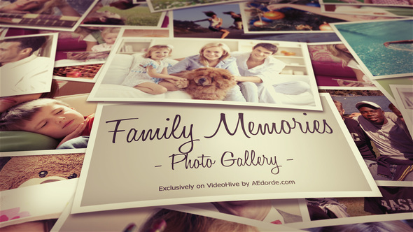 VideoHive Photo Gallery - Family Memories 20540641
