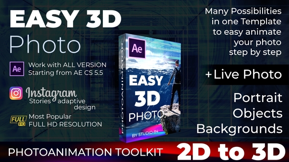 VideoHive Photo animator - Easy 3D Photo 23767088