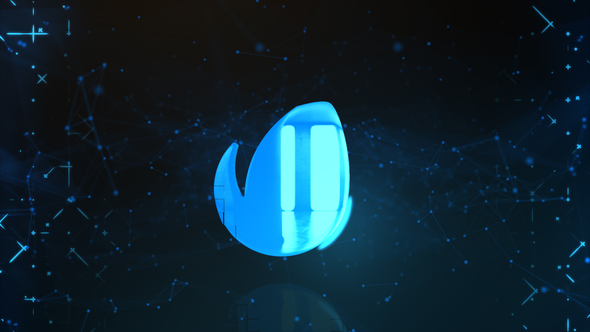 VideoHive Plexus Glitch Logo 24689216