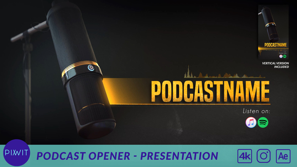 VideoHive Podcast Opener – Presentation 31104537