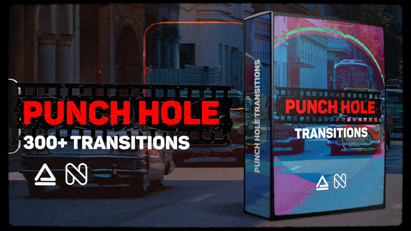 VideoHive Punch Hole Transitions Library 35526145