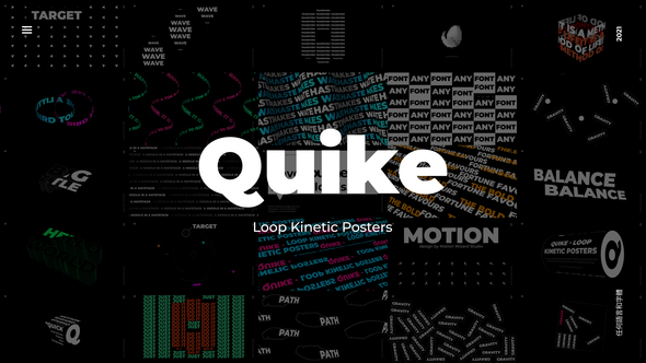 VideoHive Quike - Loop Kinetic Posters 31658378