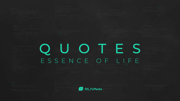 VideoHive Quotes Titles | Essence of Life 32000634