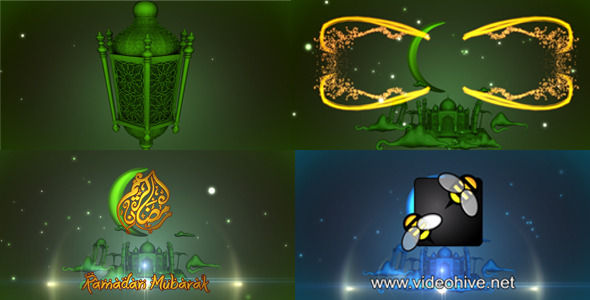 VideoHive Ramadan Eid Mubarak Stary Night 8202256