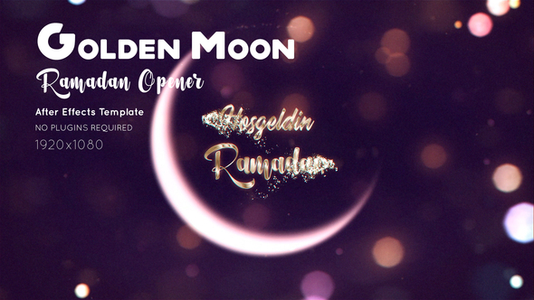 VideoHive Ramadan Golden Moon 31674822