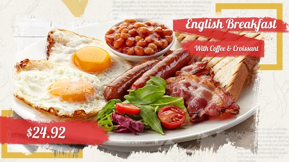 VideoHive Restaurant Food Slideshow 32194067