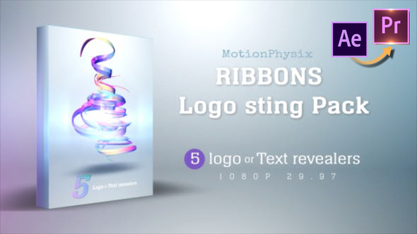 VideoHive Ribbon logo Sting Pack – Premiere PRO 26277330