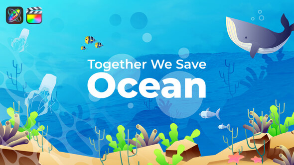 VideoHive Save The Ocean Slideshow | Apple Motion & FCPX 35115559