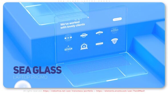VideoHive Sea Glass Laptop Promo 38956172