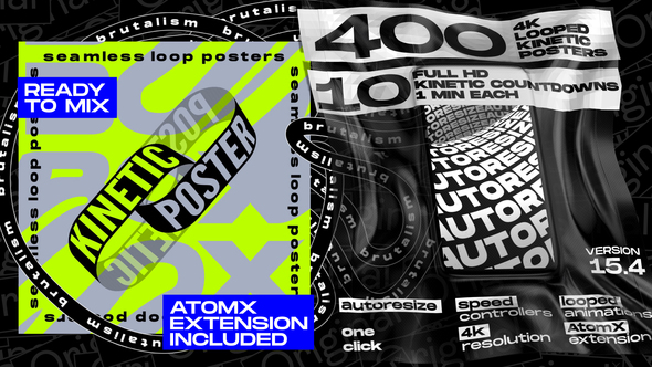 VideoHive Seamless Loop Kinetic Posters V154 24684532