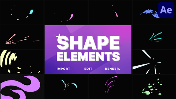 VideoHive Shape Elements Pack | After Effects 30921341