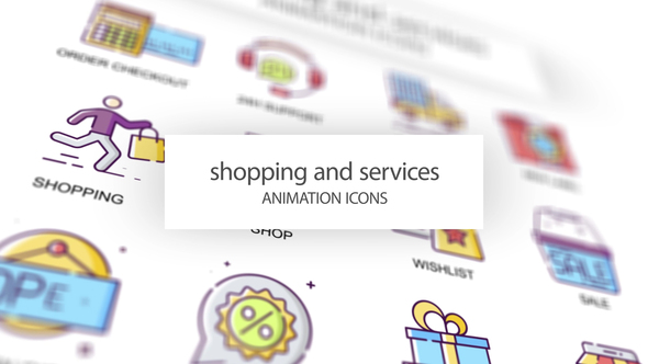 VideoHive Shopping & Services - Animation Icons 31339571