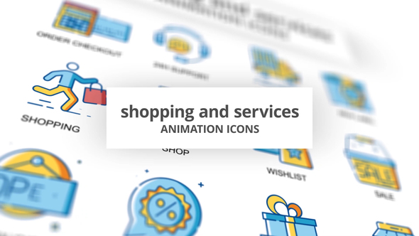 VideoHive Shopping & Services – Animation Icons 32096930