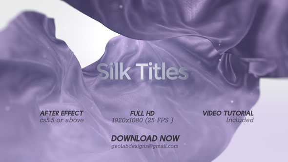 VideoHive Silk Titles l Cloth Titles l Fabrics Opener 28360298