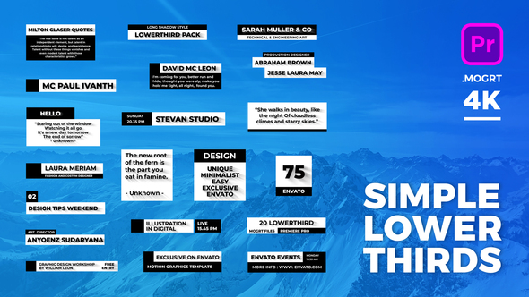 VideoHive Simple Lower Thirds 22002788