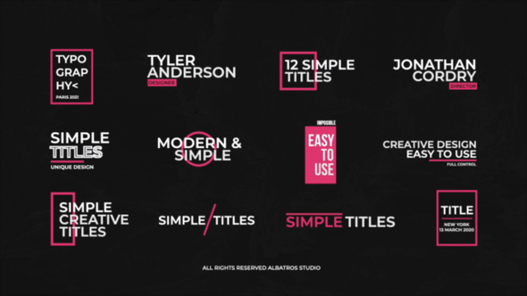 VideoHive Simple Titles | FCPX & Apple Motion 35612533