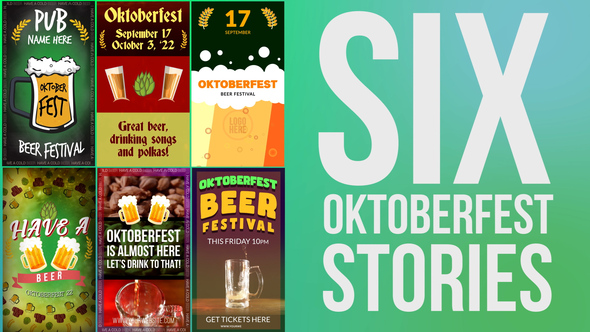VideoHive Six Oktoberfest Stories 39220034