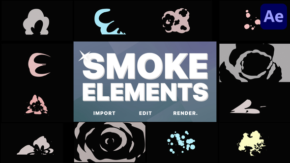 VideoHive Smoke Elements | After Effects 31422576