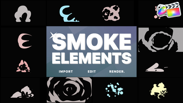 VideoHive Smoke Elements | FCPX 34373115
