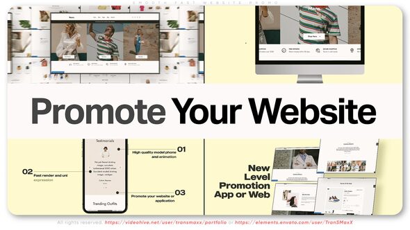 VideoHive Smooth Fast Website Promo 38829620