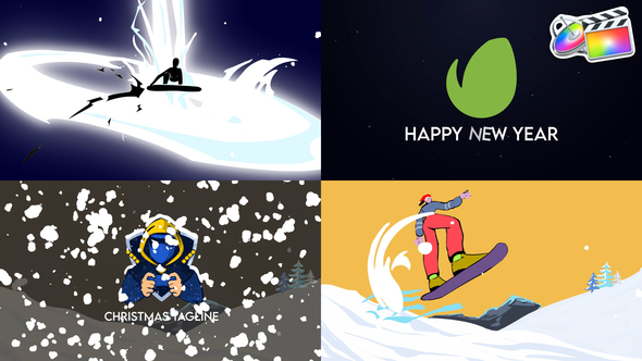VideoHive Snowboard Logo Pack | FCPX 35406166