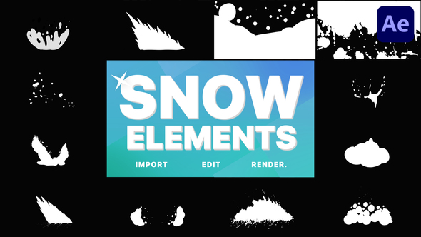VideoHive Snowy Elements | After Effects 29621259