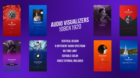 VideoHive Social Media Audio Visualizers, Vertical Design 31352153