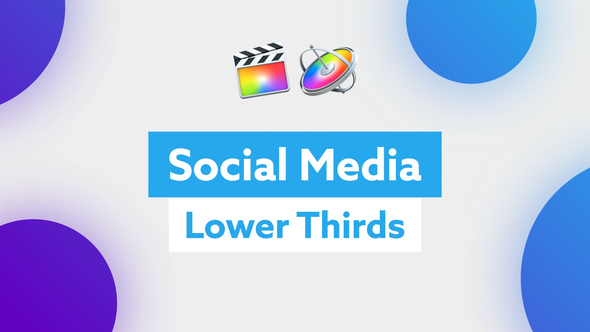 VideoHive Social Media Lower Thirds for FCP X 34083810