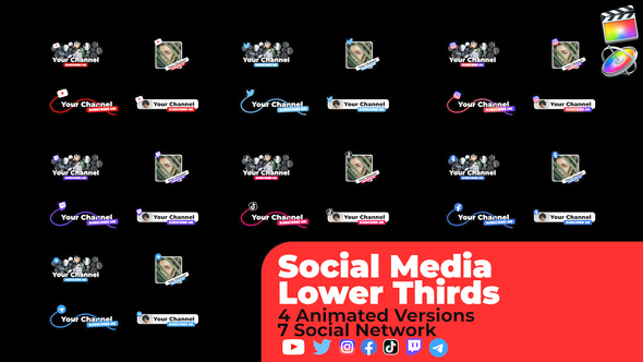 VideoHive Social Media Lower Thirds v2 33699873