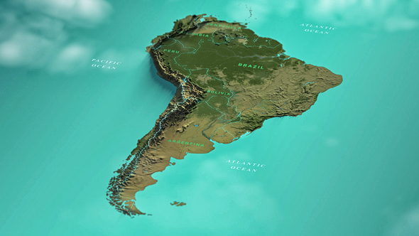 VideoHive South America Map 32250653