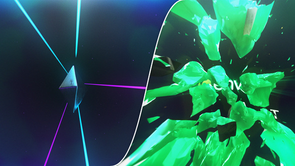 VideoHive Space Metal Destruction Logo 32384477