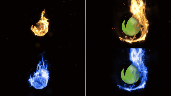 VideoHive Sphere Fire Logo Reveal 9239367