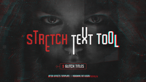 VideoHive Stretch Glitch Titles 16141093