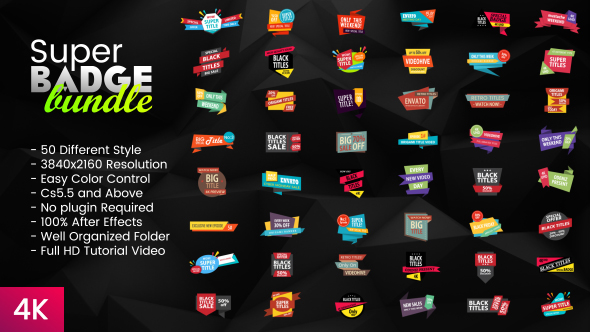 VideoHive Super Badge Bundle Miscellaneous 20127301