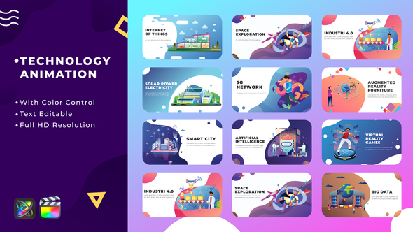 VideoHive Technology Animation | Apple Motion & FCPX 35256237