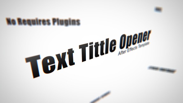 VideoHive Text Tittle Opener 3251281