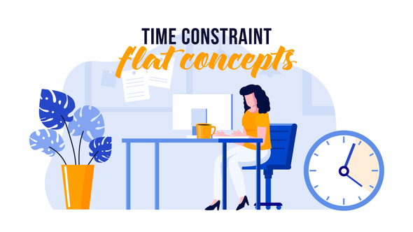 VideoHive Time constraint – Flat Concept 31441216