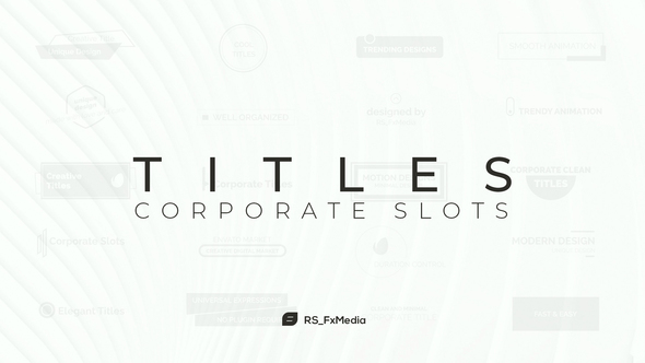 VideoHive Titles | Corporate Slots 32000574